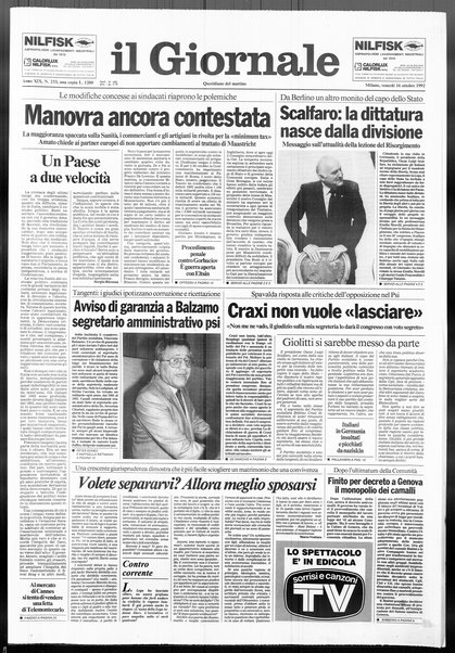 Il giornale : quotidiano del mattino